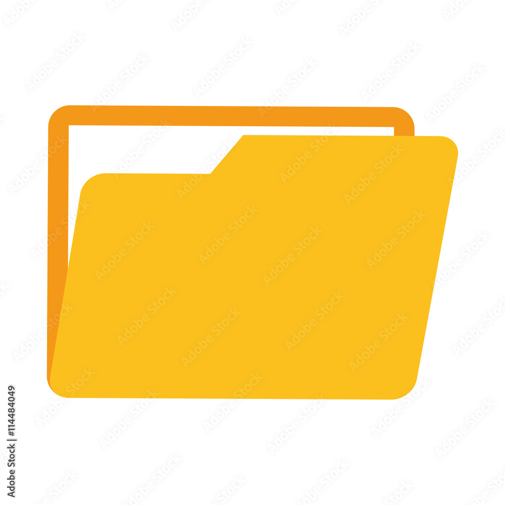 File concept represented by folder icon. isolated and flat illustration File concept represented by folder icon. isolated and flat illustration