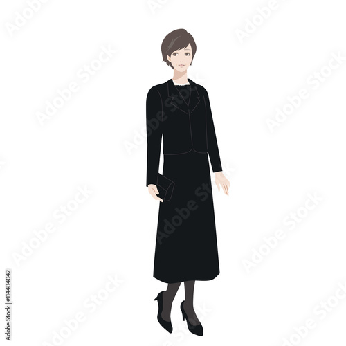 喪服　イラスト