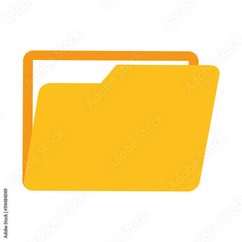 File concept represented by folder icon. isolated and flat illustration 