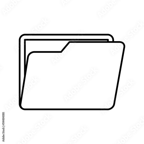 File concept represented by folder icon. isolated and flat illustration 