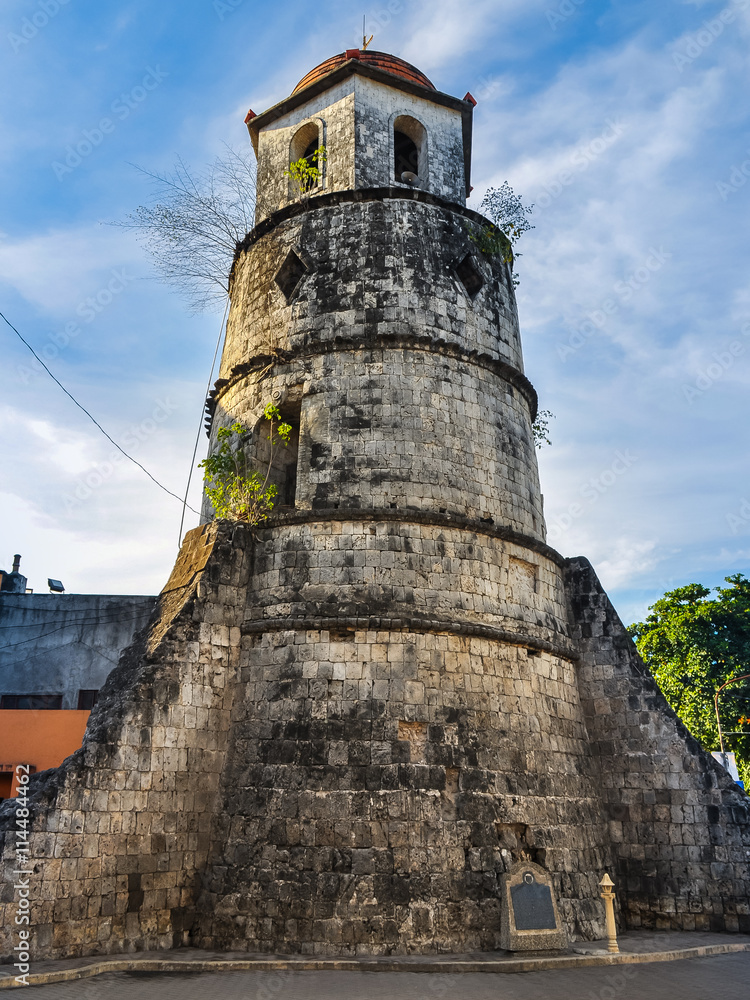 Historical Bell Tower built of coral stones - Dumaguete City, Negros Oriental, Philippines
