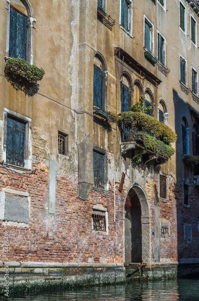 The buildings and architecture along the Canals and Waterways of famous Venice The buildings and architecture along the Canals and Waterways of famous Venice