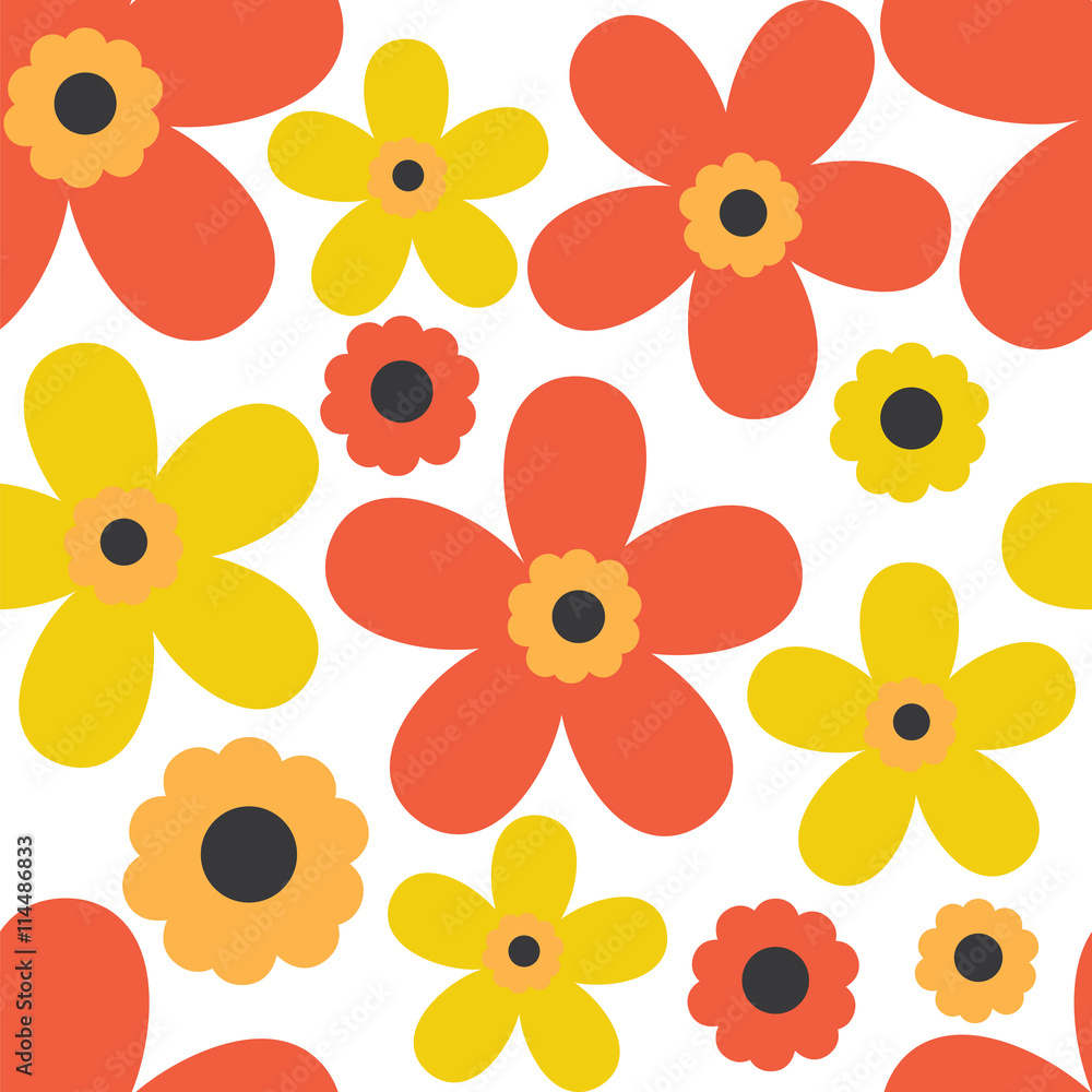 Seamless background with flower design Seamless background with flower design