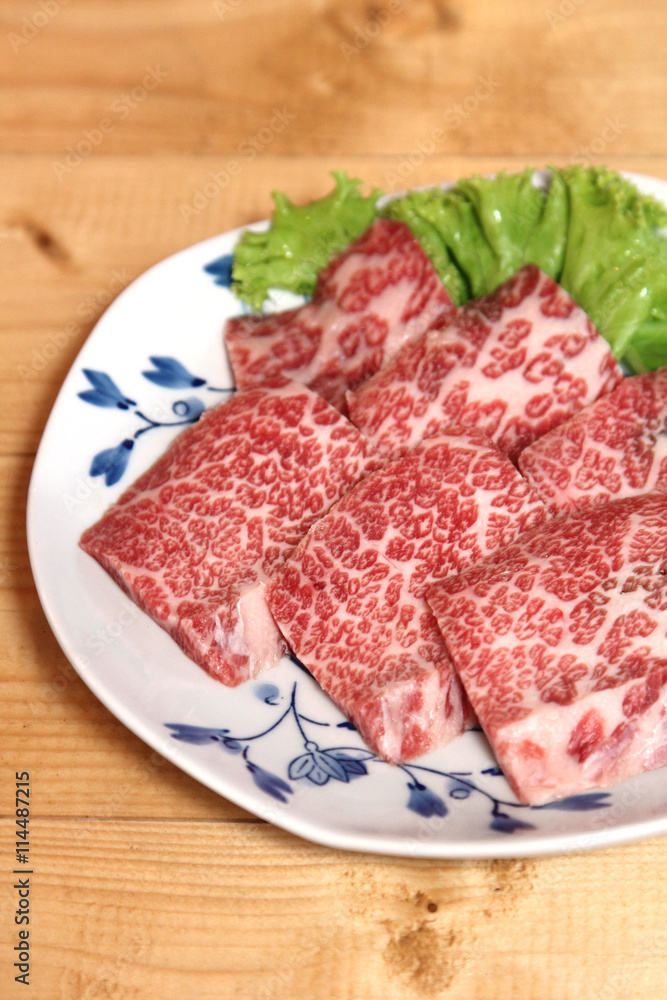 Freshness Japanese meat for BBQ