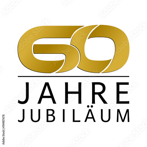 Einfach Gold Jubiläums Logo Jahre 60