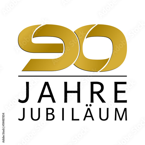 Einfach Gold Jubiläums Logo Jahre 90