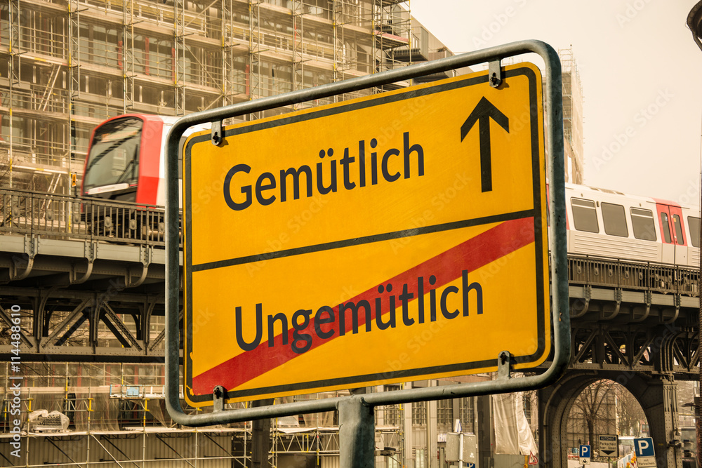 Fototapeta premium Schild 113 - Gemütlich
