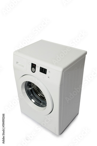 Washing machine isolated on white background