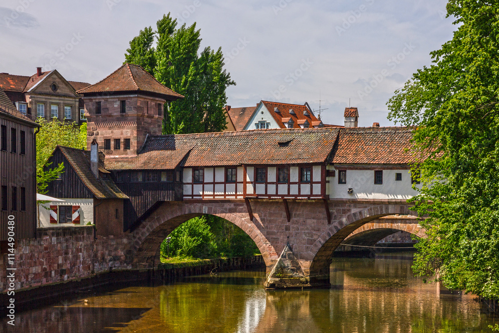 Nuremberg historical houses, Bavaria, Germany