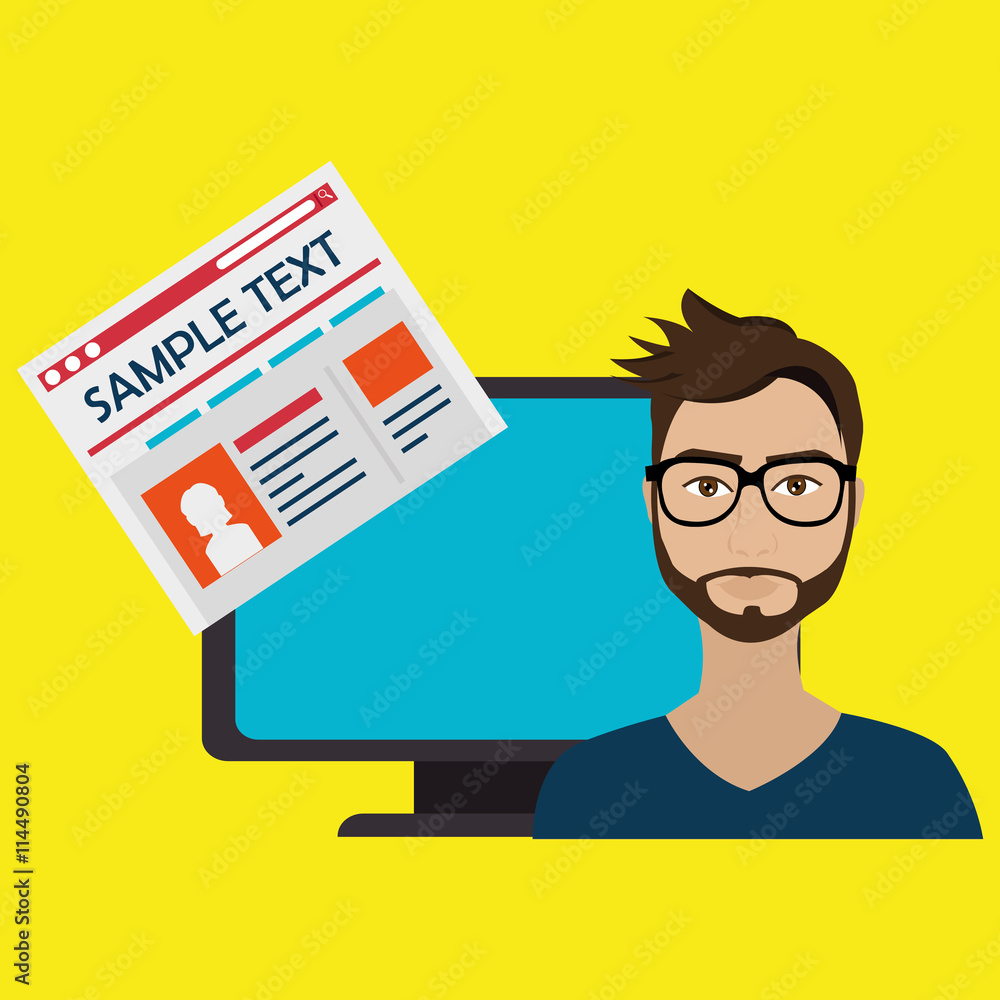 social network user design, vector illustration eps10 graphic social network user design, vector illustration eps10 graphic