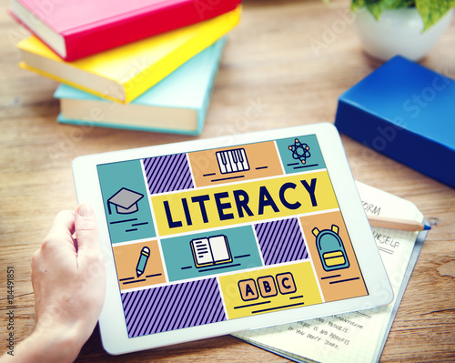 Εκτύπωση καμβά Litercay Study Reading Learning Wisdom Concept