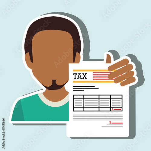 tax debtor design, vector illustration eps10 graphic 