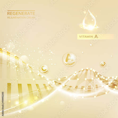 Regenerate cream and Vitamin.