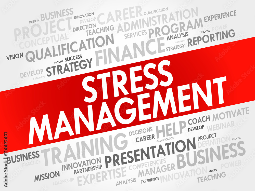 Stress Management word cloud collage, business concept background Stress Management word cloud collage, business concept background