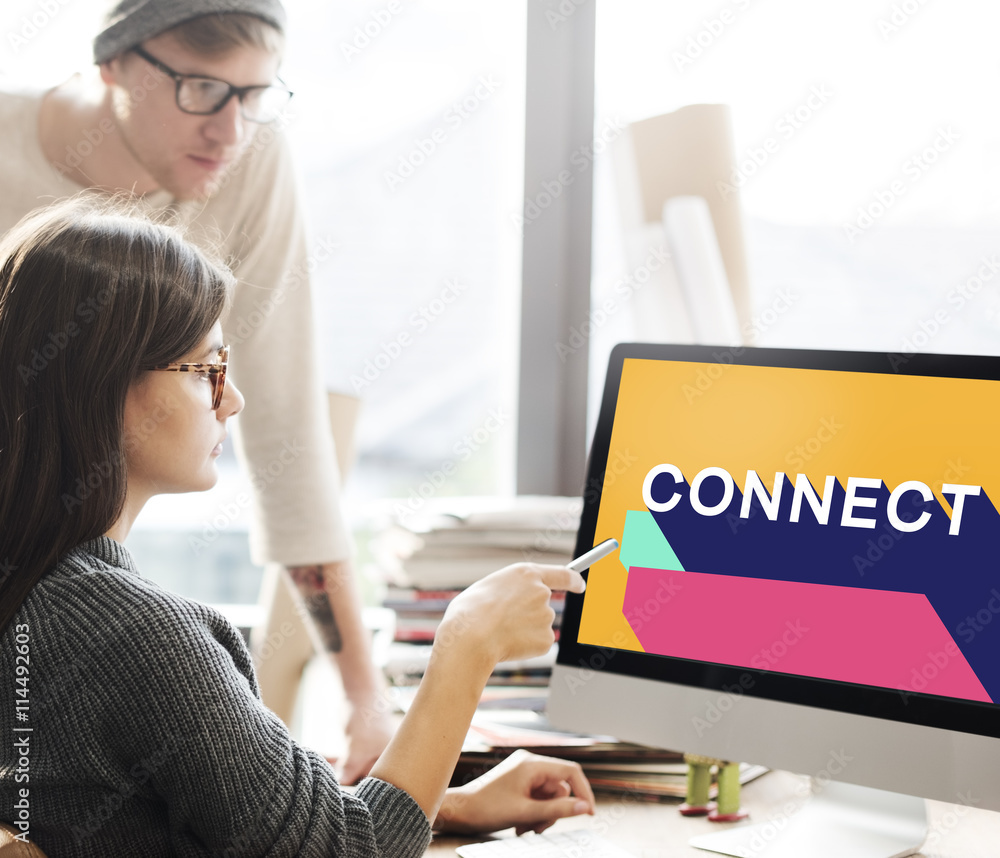 Connect Connection Contact Join Network Social Concept Connect Connection Contact Join Network Social Concept