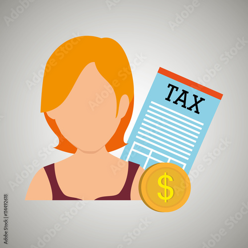 tax debtor design, vector illustration eps10 graphic 