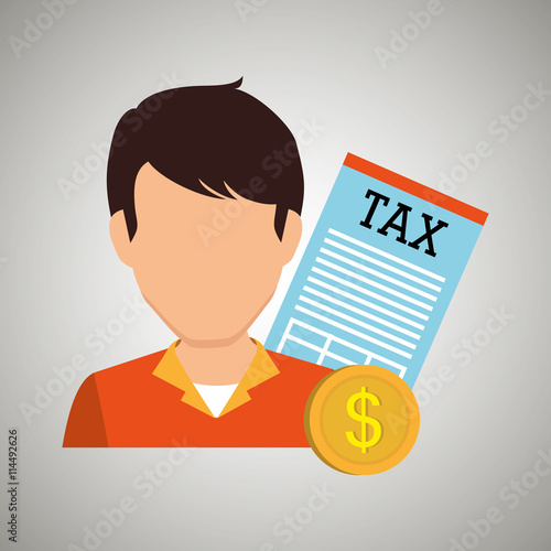 tax debtor design, vector illustration eps10 graphic 