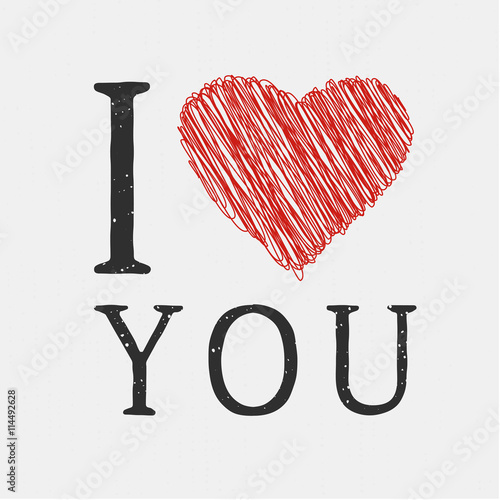 carte "I love you"