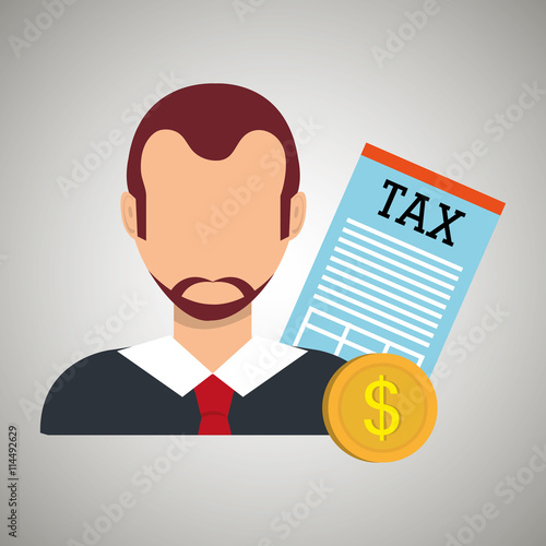 tax debtor design, vector illustration eps10 graphic 