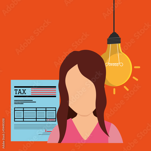 tax debtor design, vector illustration eps10 graphic 