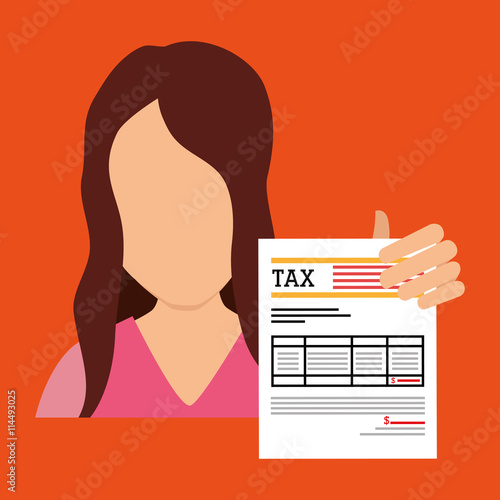 tax debtor design, vector illustration eps10 graphic 