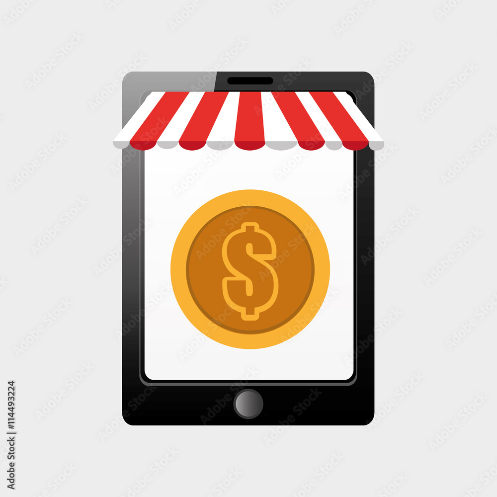 business online design, vector illustration eps10 graphic Stock Vector