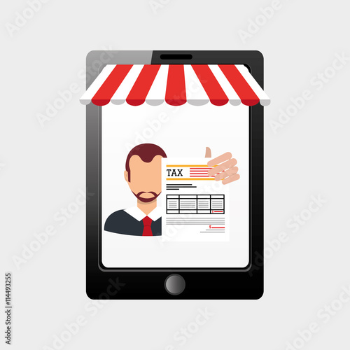 tax debtor design, vector illustration eps10 graphic 