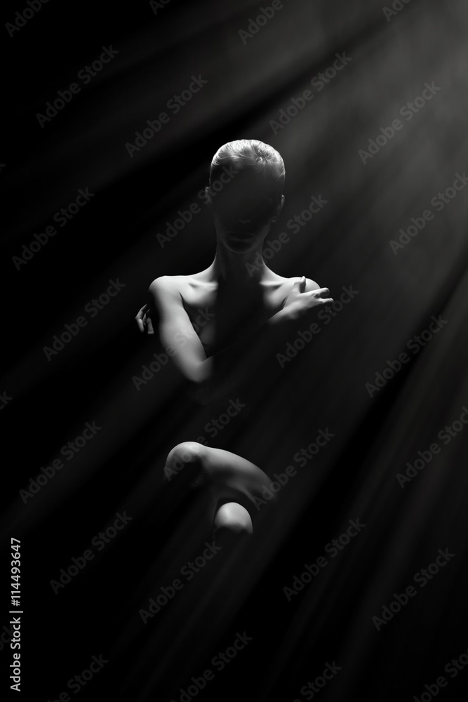 unrecognizable female silhouette unrecognizable female silhouette