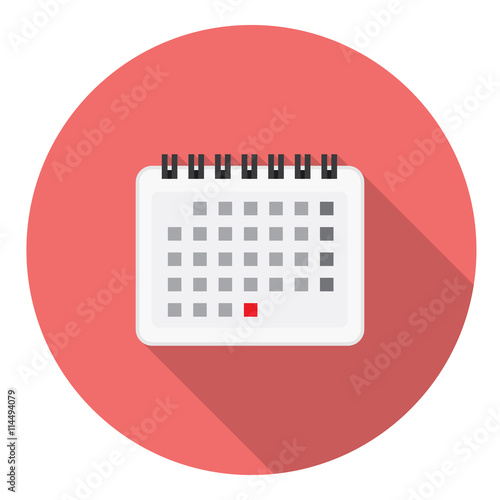 Calendar Page Flat Icon