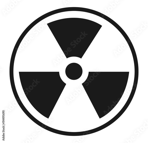 Canvas Print Radioactive icon