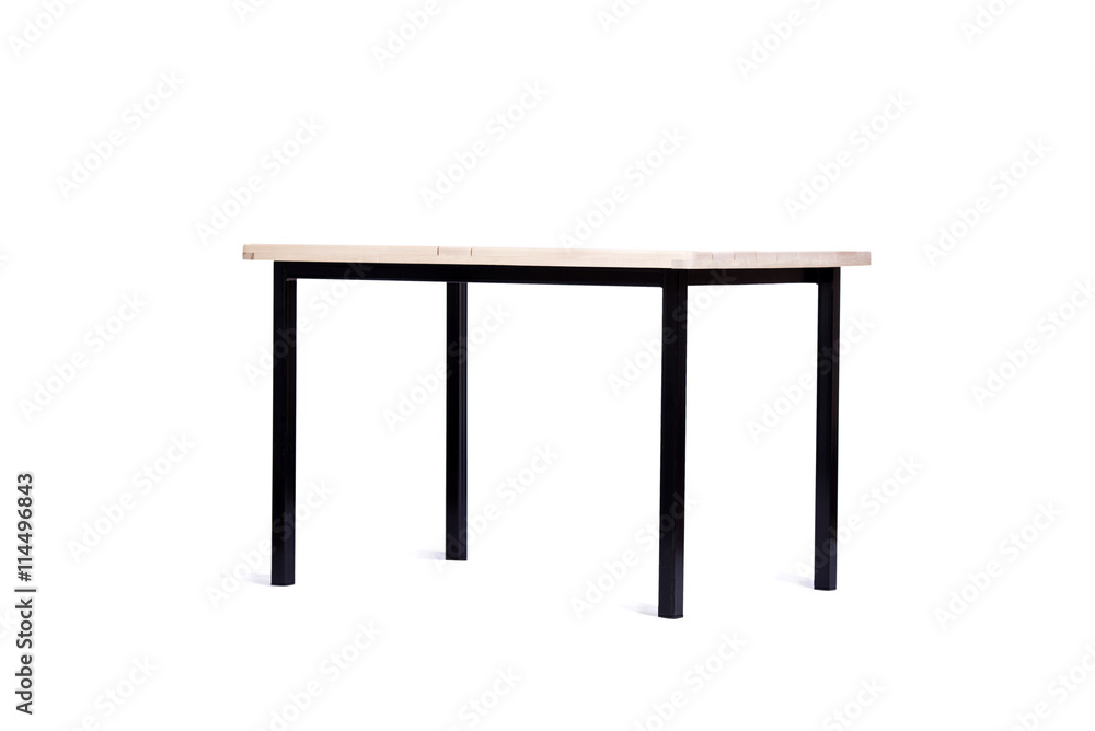 Table furniture isolated on the white Table furniture isolated on the white