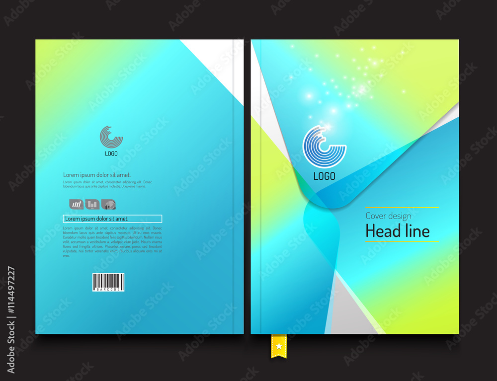 Brochure, Annual report, presentation, leaflet, cover, design template. abstract object and background