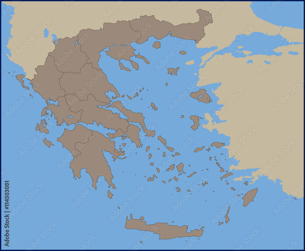 Empty Political Map Of Greece Stock Vector Adobe Stock 1000 F 114503081 8d7J4nQUseceCjykcTBRwcdy5p6nzZLy 