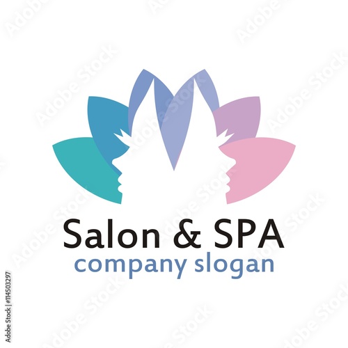 Fototapeta Naklejka Na Ścianę i Meble -  Logo Salon & Spa organic body skin care relaxation
