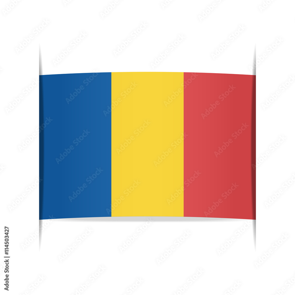 Fototapeta premium Flag of Chad.