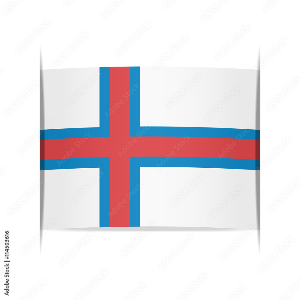 Fototapeta premium Flag of the Faroe Islands.