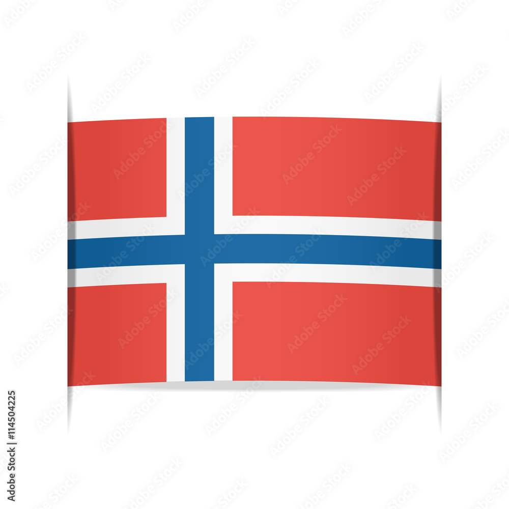 Obraz premium Flag of Norway. Element for infographics.