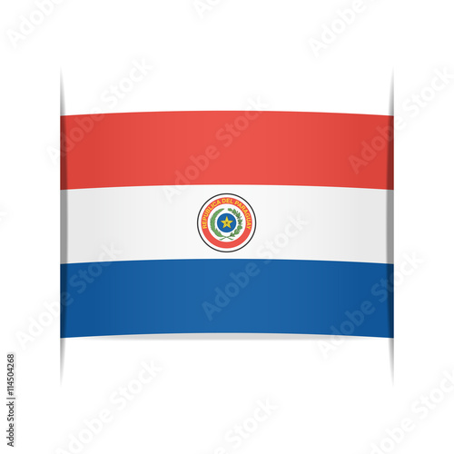 Flag of Paraguay. Element for infographics.