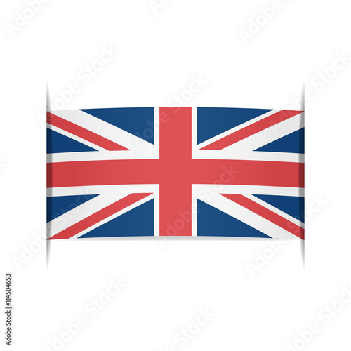 Flag of United Kingdom. Element for infographics.