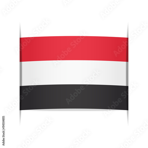 Flag of Yemen. Element for infographics. Free Download Flag of Yemen. Element for infographics. - GFXLoad