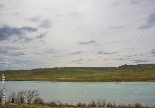spring on Ili River  Kazakhstan