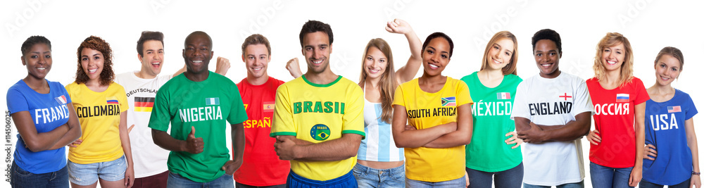Sport Fans aus 12 Nationen Sport Fans aus 12 Nationen