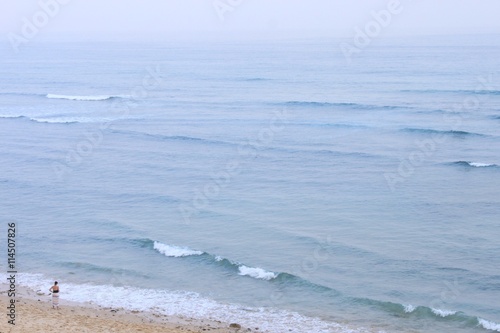 A wide view of the ocean