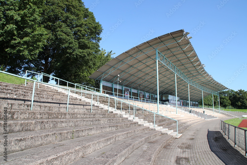 Naklejka premium Eine Stadiontribühne