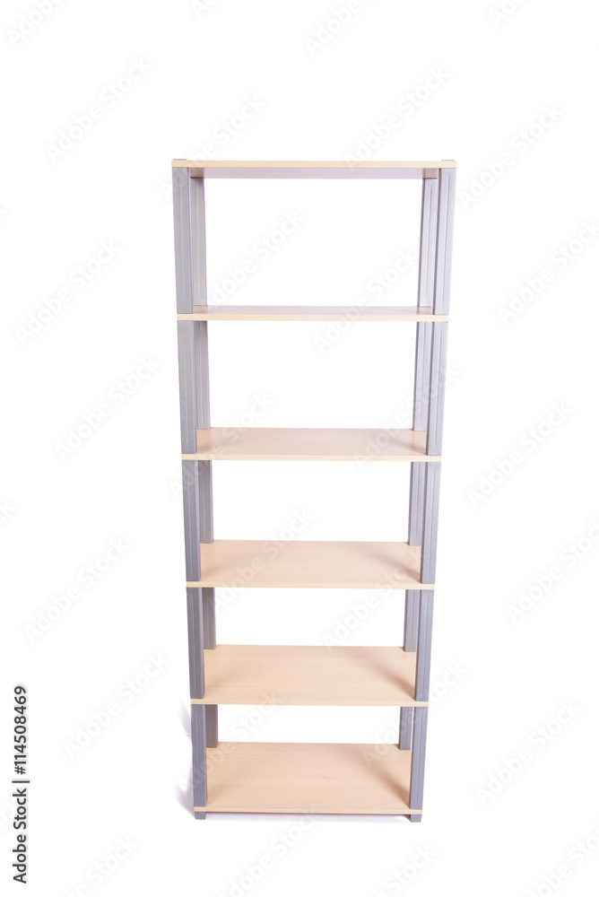 Office shelf isolated on the white background