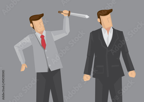 Backstabbing Vector Illustration