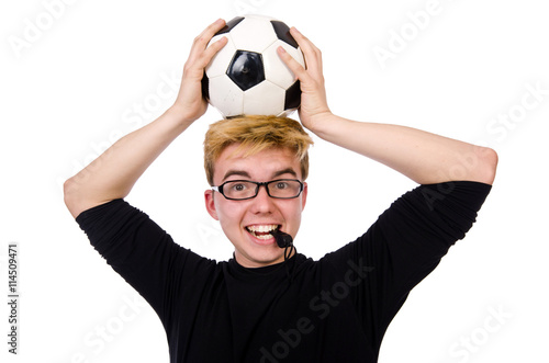 Картината върху платно Funny man in sports concept