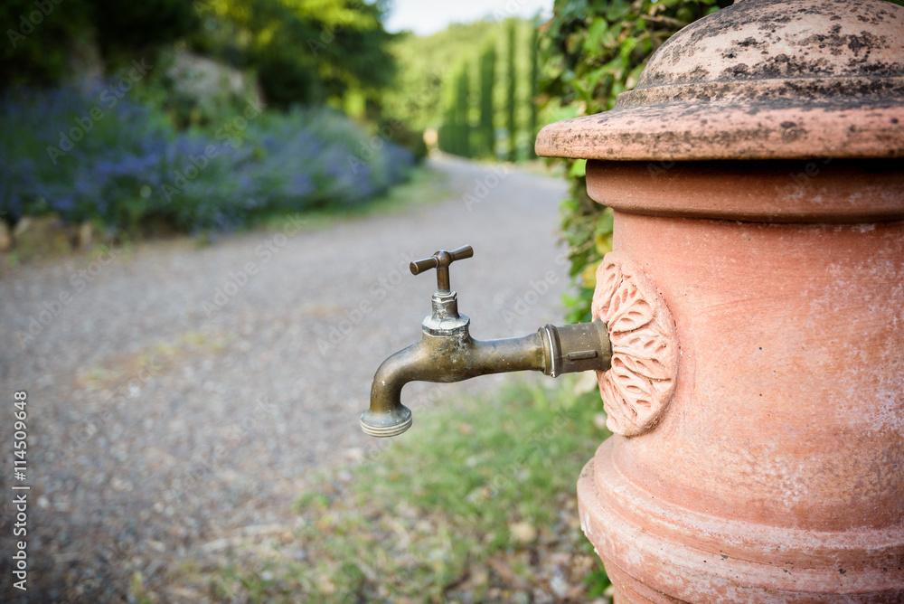 Stylized water faucet