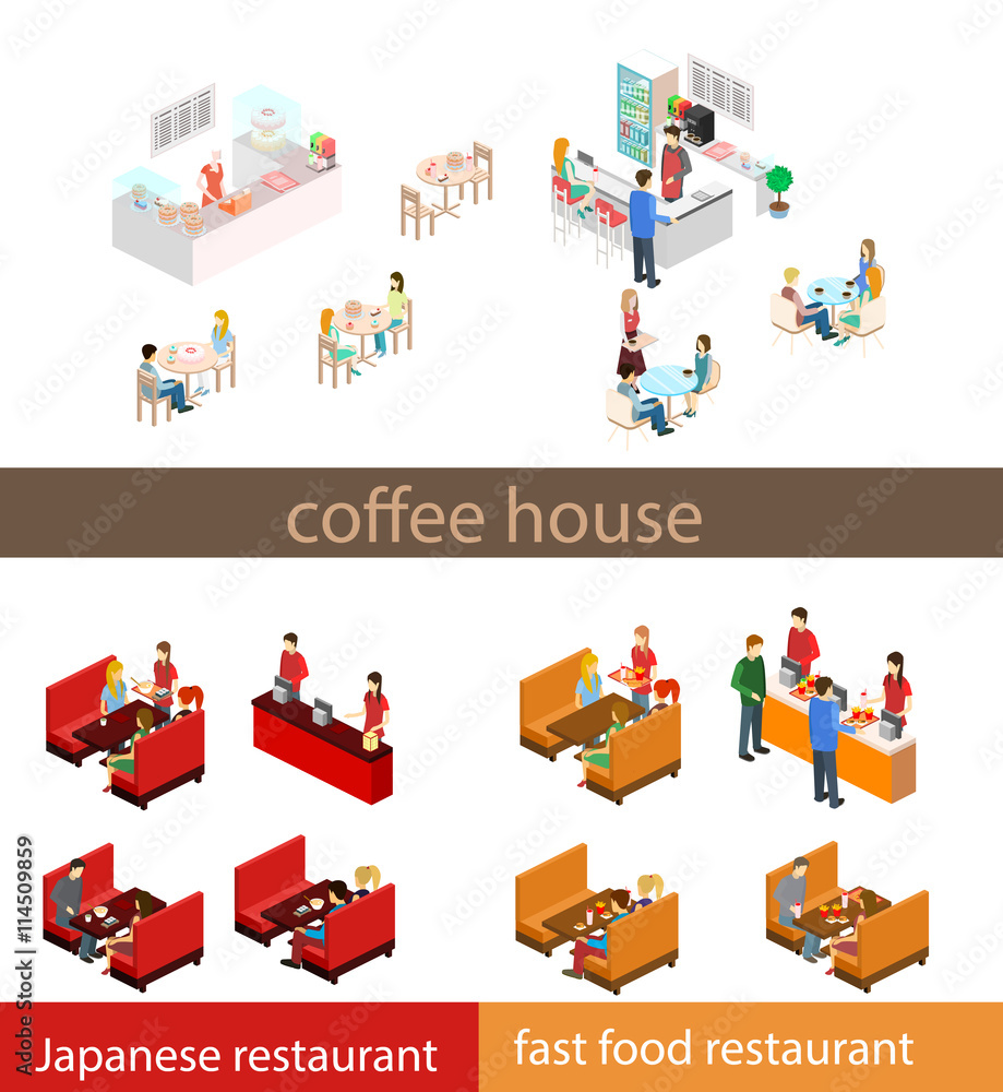 Coffee time abstract cafe concept flat 3d web isometric infographic vector. Coffee time abstract cafe concept flat 3d web isometric infographic vector.