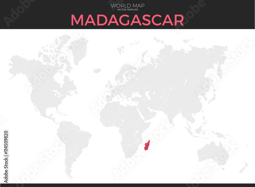 Republic of Madagascar Location Map